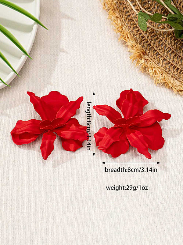 Flower Shape Drop Earrings - Image 8