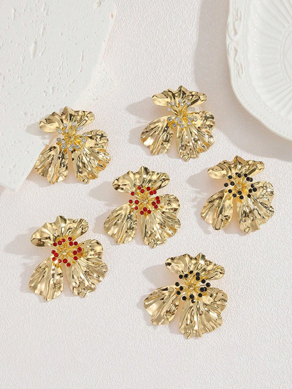 Flower Shape Drop Earrings - Image 8