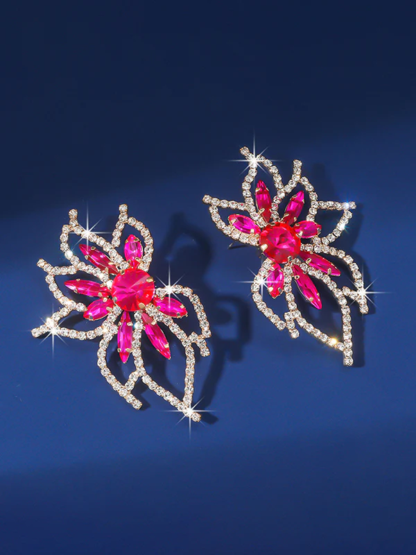 Flower Shape Drop Earrings - Image 14