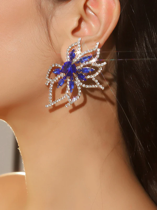 Flower Shape Drop Earrings - Image 5