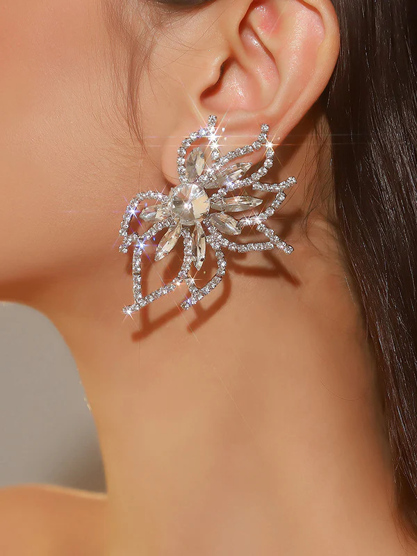 Flower Shape Drop Earrings - Image 6