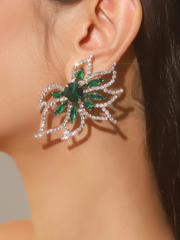 Flower Shape Drop Earrings - Image 8