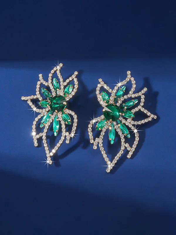 Flower Shape Drop Earrings - Image 9