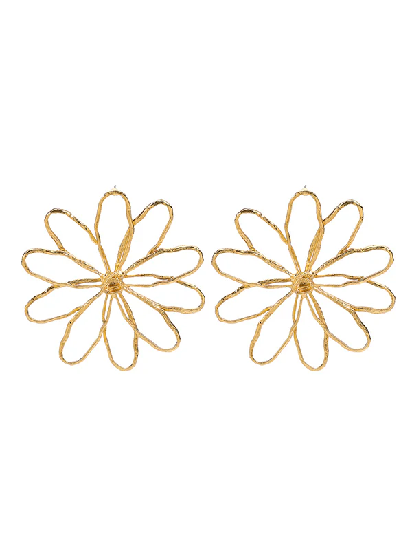Flower Shape Drop Earrings - Image 8