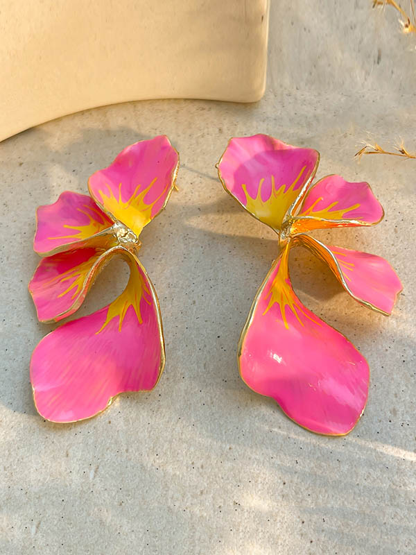 Flower Shape Drop Earrings - Image 10