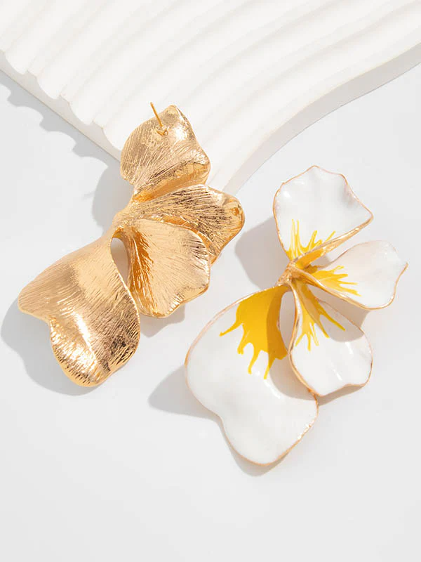 Flower Shape Drop Earrings - Image 8