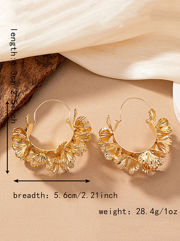 Flower Shape Drop Earrings - Image 7