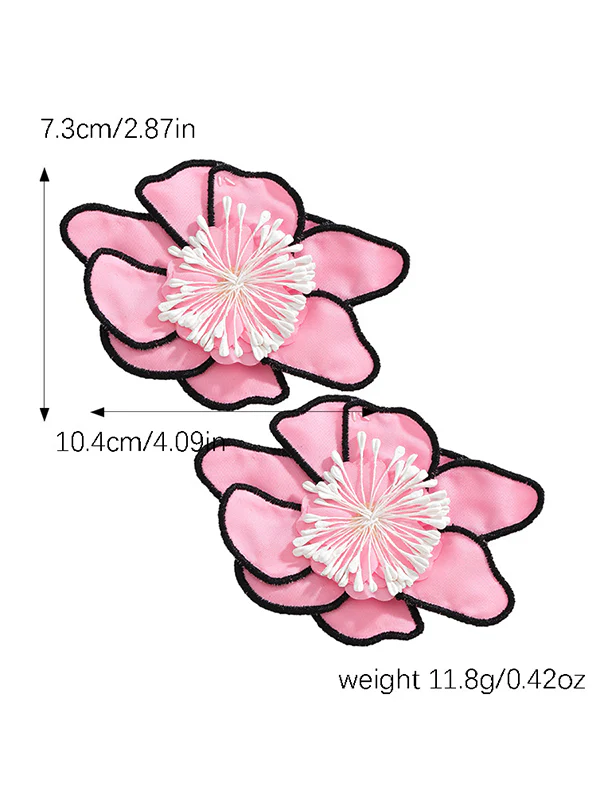 Flower Shape Drop Earrings - Image 11