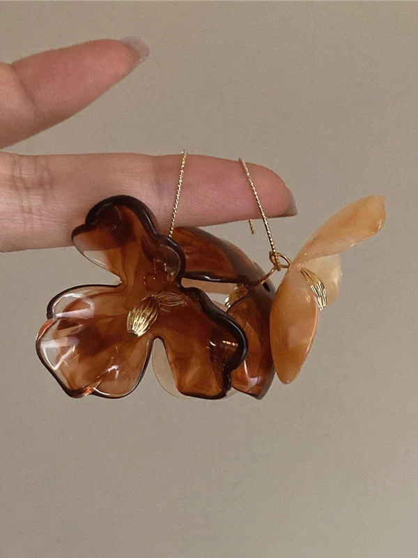 Flower Shape Eardrop Earrings Accessories - Image 5