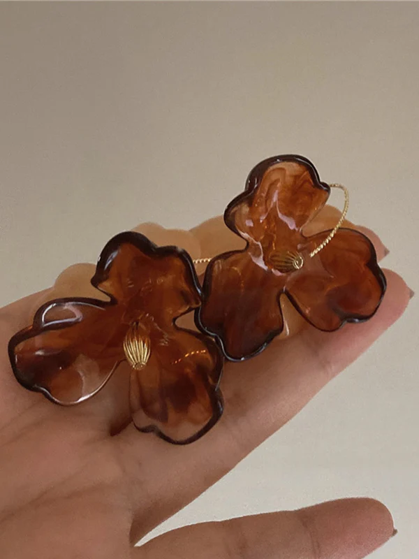 Flower Shape Eardrop Earrings Accessories - Image 6