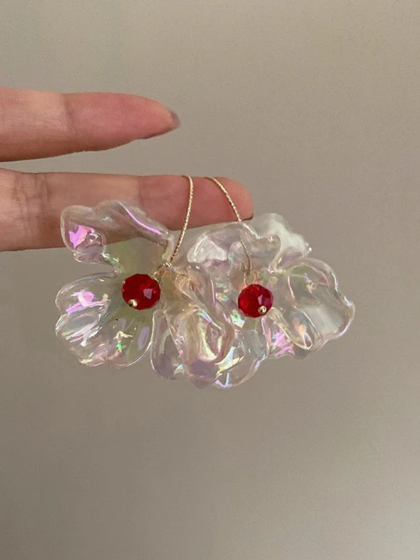 Flower Shape Eardrop Earrings Accessories - Image 8