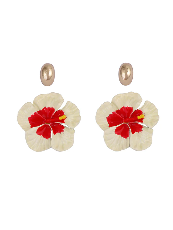 Flower Shape Earrings 3Pcs Accessories + Rings Accessories - Image 12