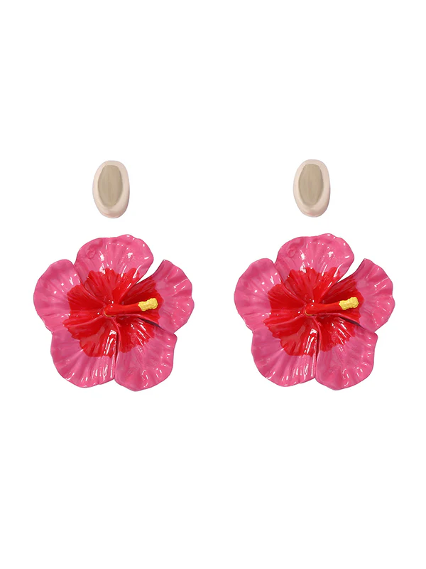 Flower Shape Earrings 3Pcs Accessories + Rings Accessories - Image 5