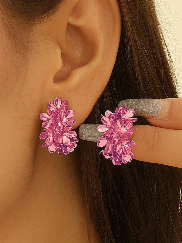 Flower Shape Earrings Accessories - Image 3