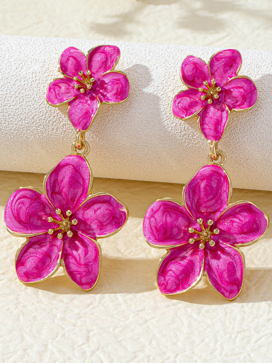 Flower Shape Earrings Accessories - Image 2