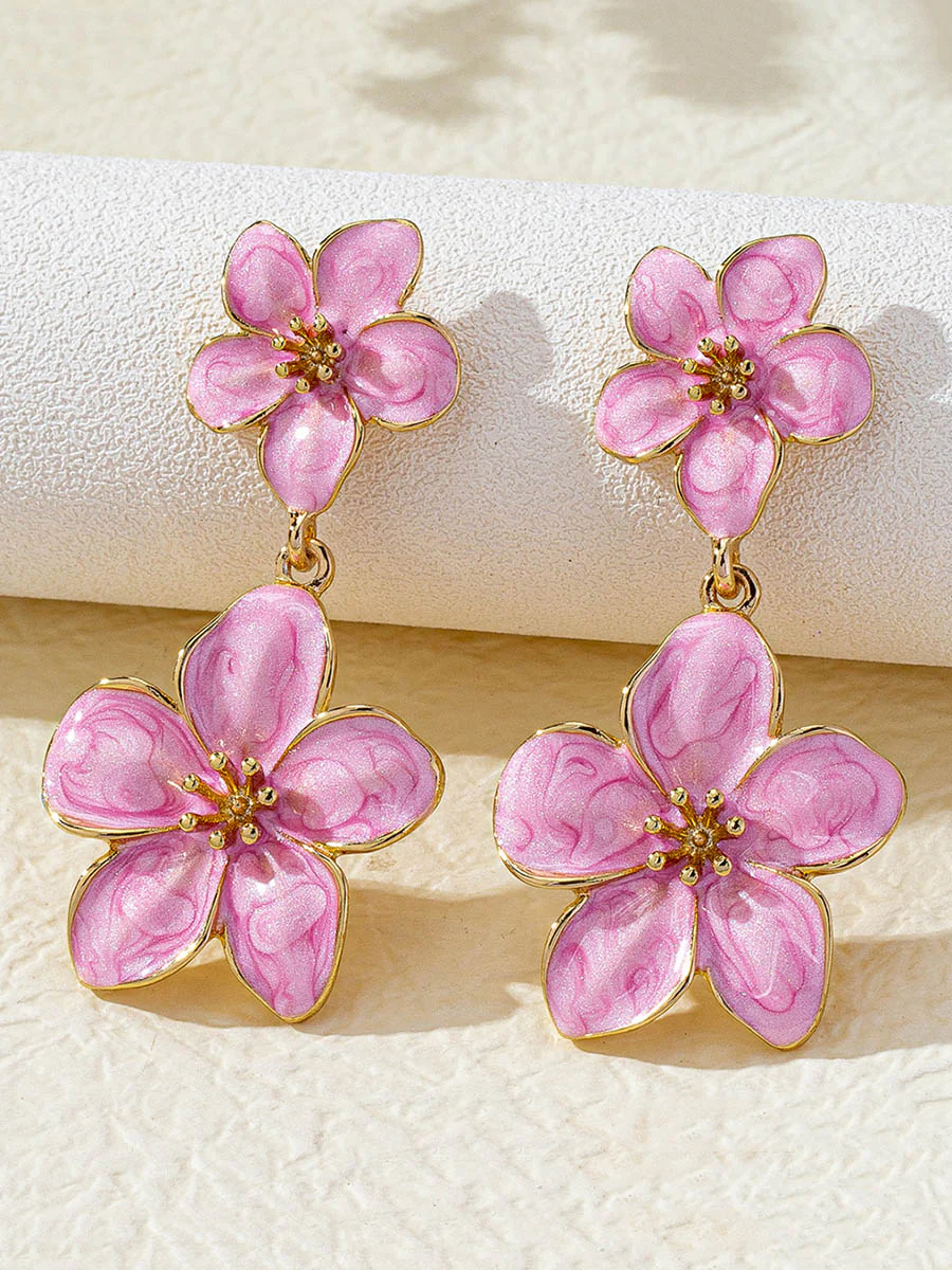 Flower Shape Earrings Accessories - Image 3