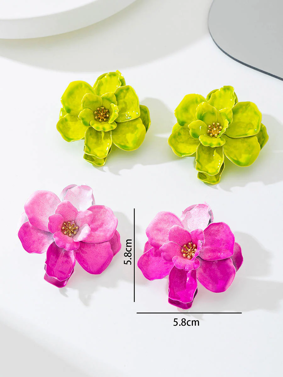 Flower Shape Earrings Accessories - Image 7