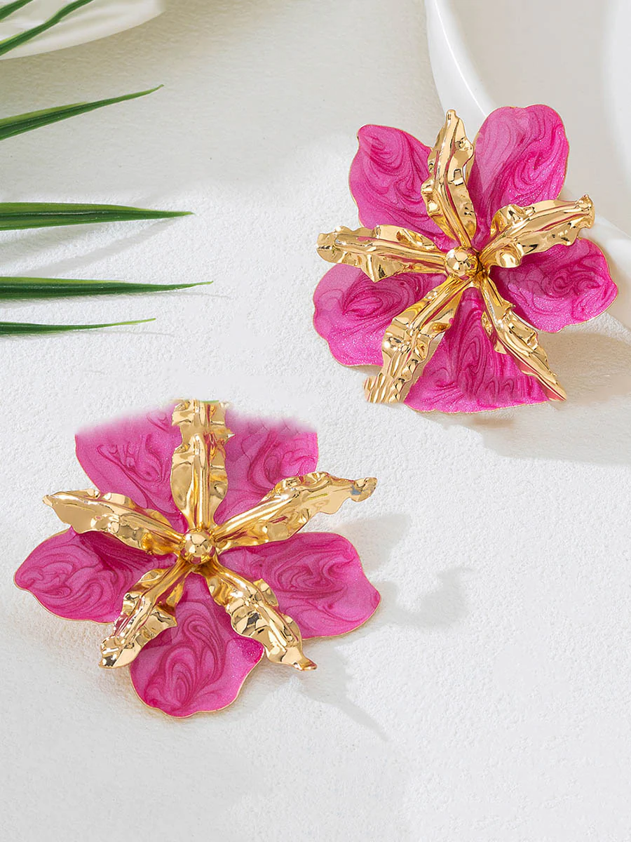 Flower Shape Earrings Accessories - Image 3