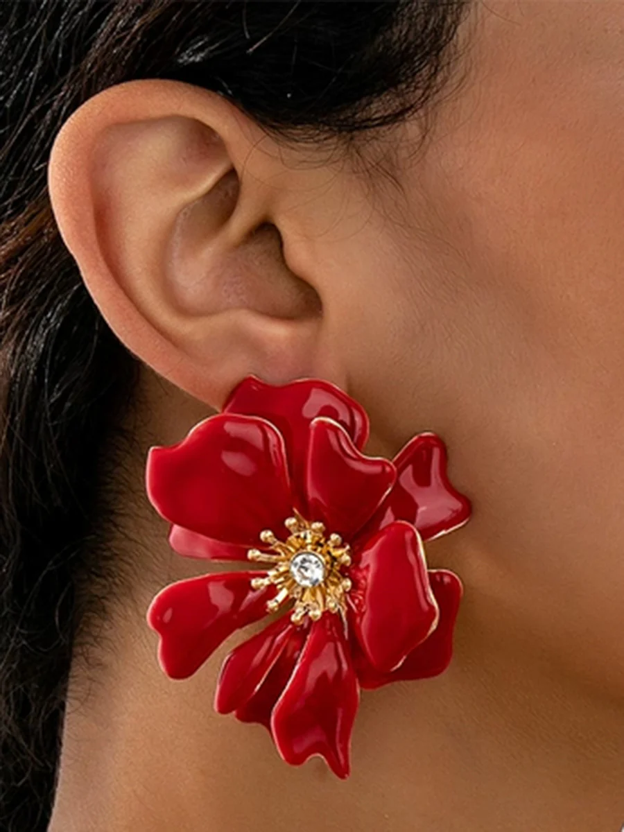 Flower Shape Earrings Accessories - Image 2