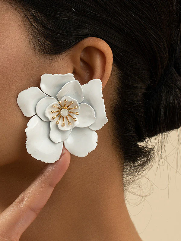 Flower Shape Earrings Accessories - Image 2