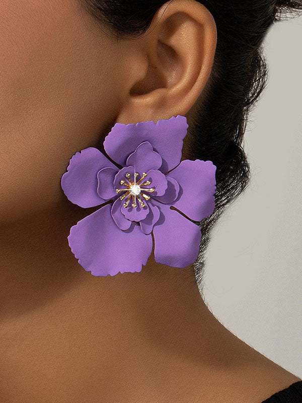 Flower Shape Earrings Accessories - Image 4