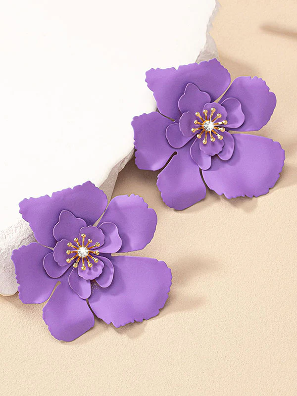Flower Shape Earrings Accessories - Image 5