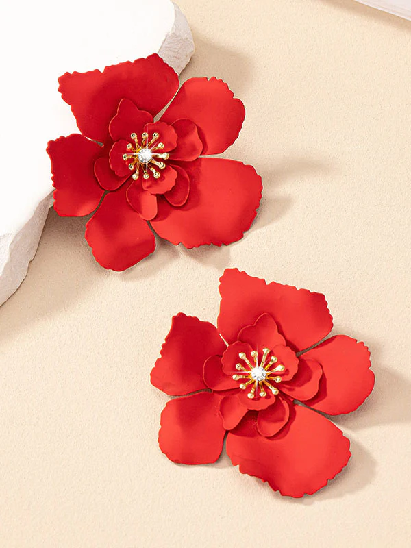 Flower Shape Earrings Accessories - Image 7
