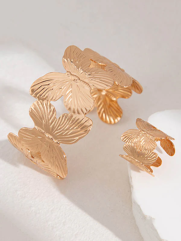 Flower Shape Geometric Bracelet Accessories Rings Accessories - Image 15