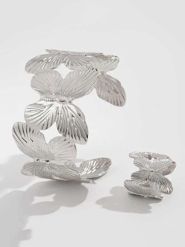 Flower Shape Geometric Bracelet Accessories Rings Accessories - Image 16