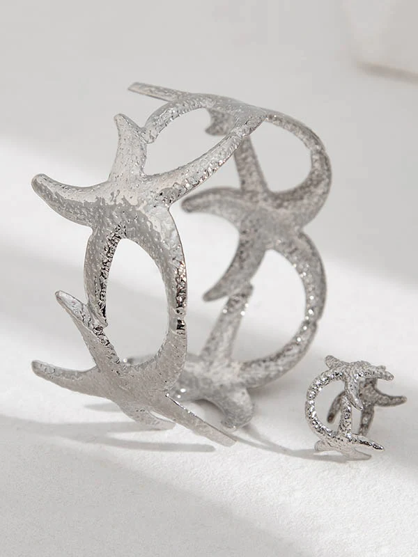 Flower Shape Geometric Bracelet Accessories Rings Accessories - Image 18