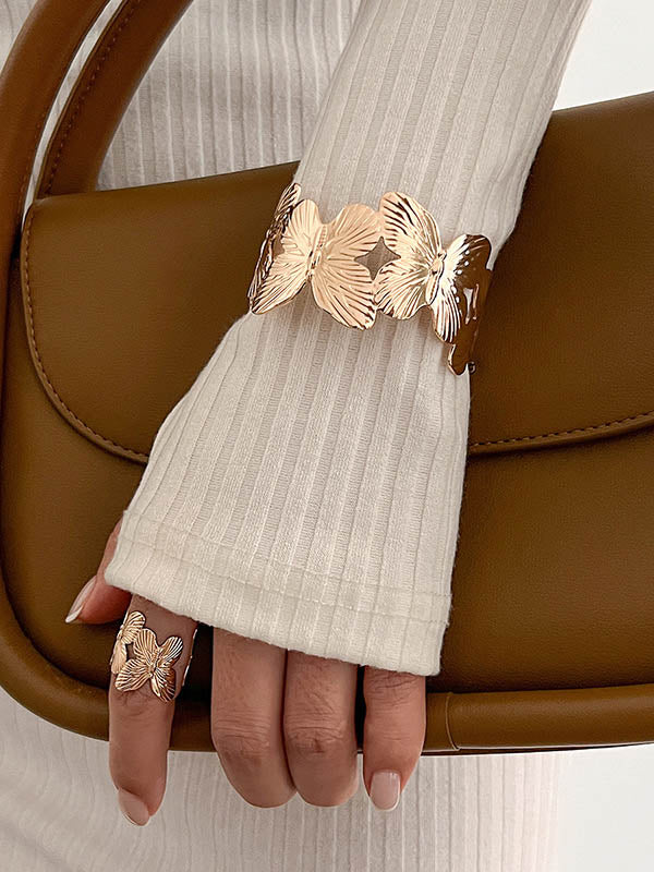 Flower Shape Geometric Bracelet Accessories Rings Accessories - Image 4