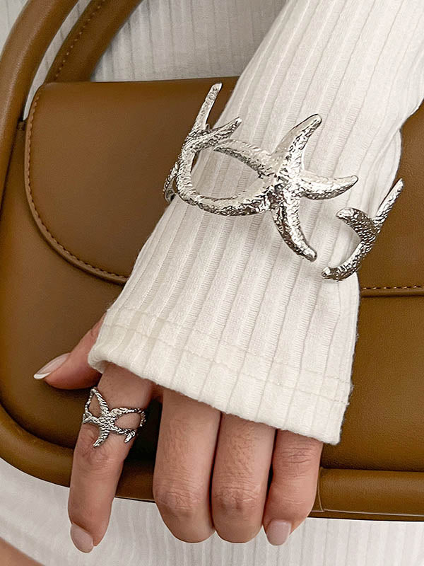 Flower Shape Geometric Bracelet Accessories Rings Accessories - Image 7