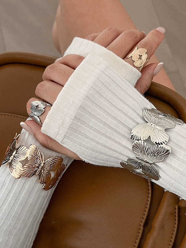 Flower Shape Geometric Bracelet Accessories Rings Accessories - Image 8