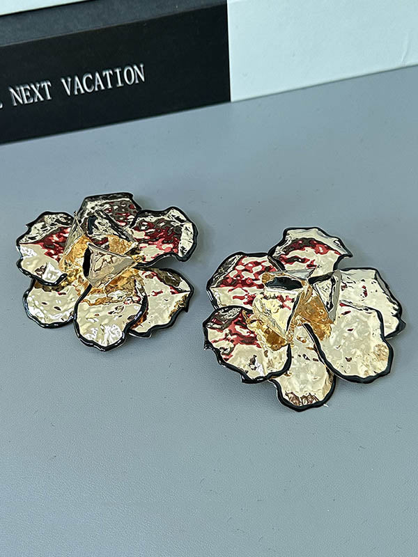 Flower Shape Geometric Earrings Accessories - Image 7