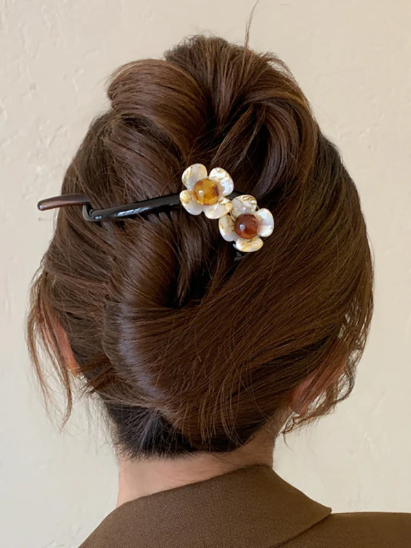 Flower Shape Geometric Hair Clips - Image 6