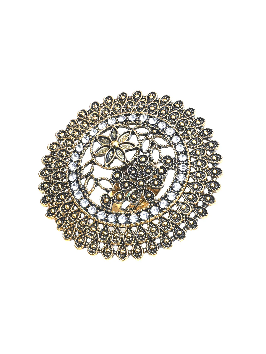 Flower Shape Geometric Hollow Rings Accessories - Image 9