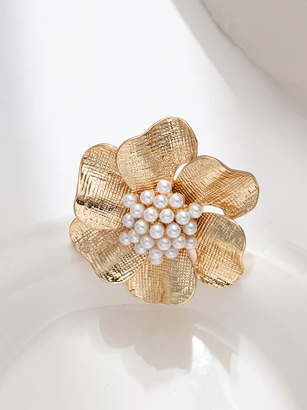 Flower Shape Geometric Rings Accessories - Image 6