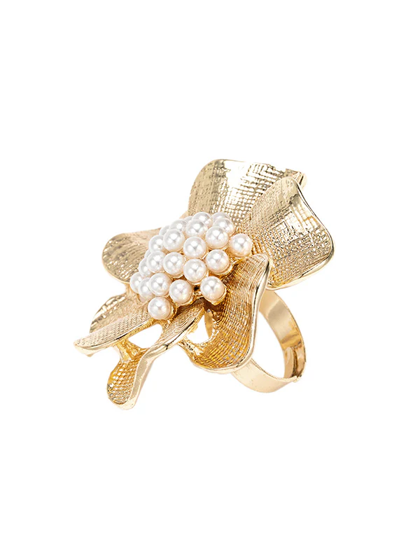 Flower Shape Geometric Rings Accessories - Image 7