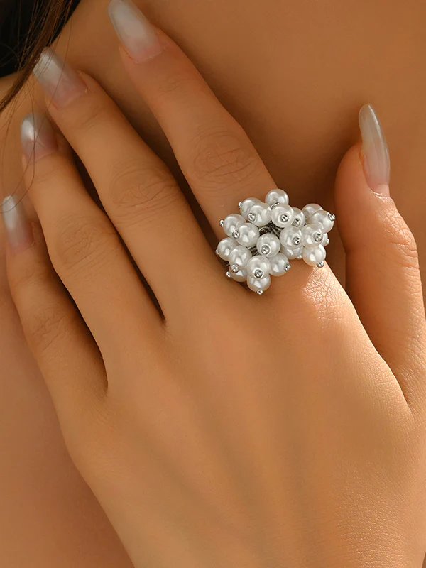 Flower Shape Geometric Rings Accessories - Image 2