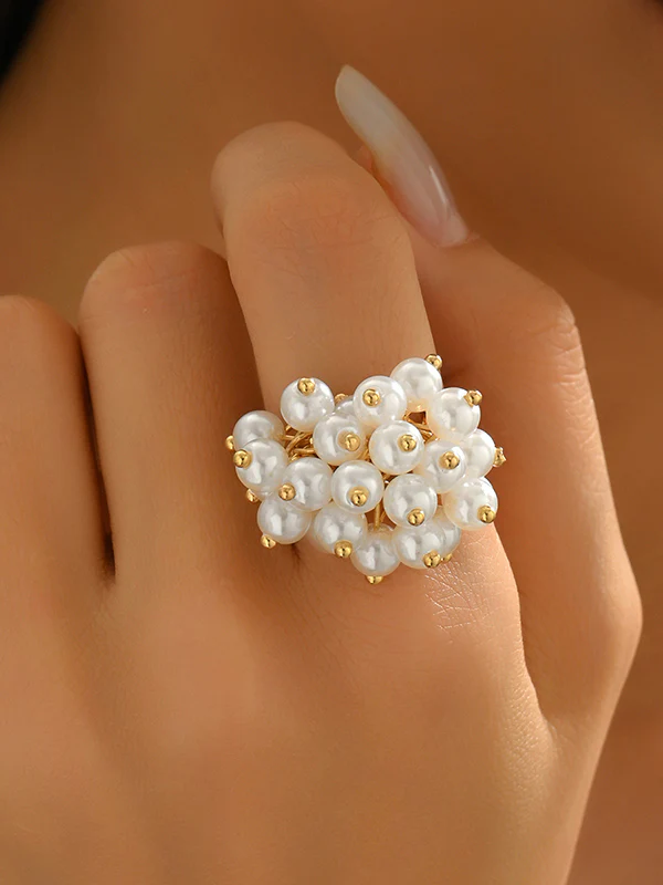 Flower Shape Geometric Rings Accessories - Image 3