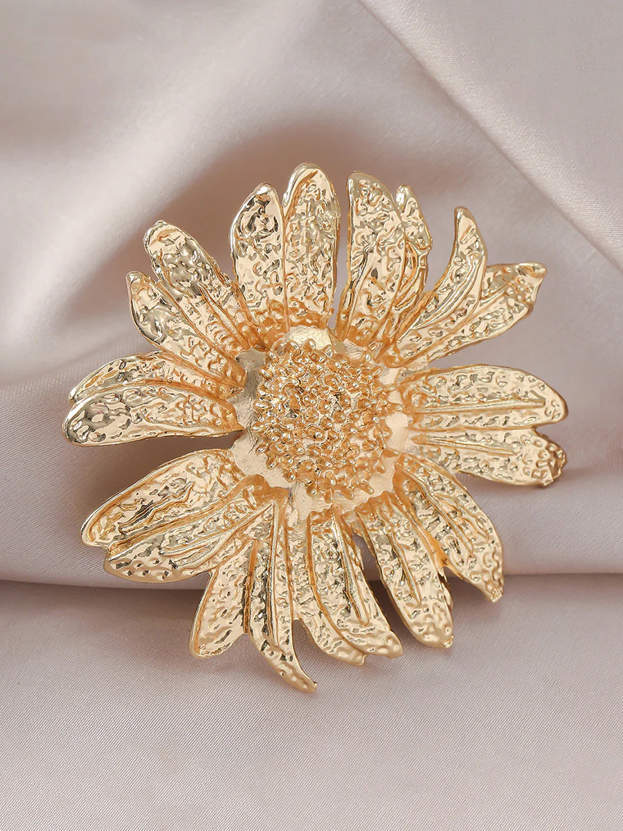 Flower Shape Geometric Rings Accessories - Image 2