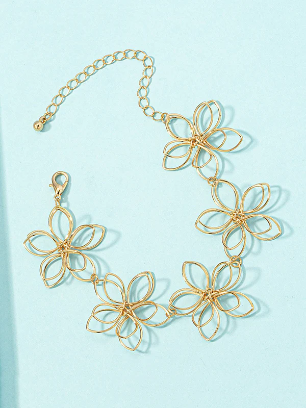 Flower Shape Hollow Bracelet Accessories - Image 5