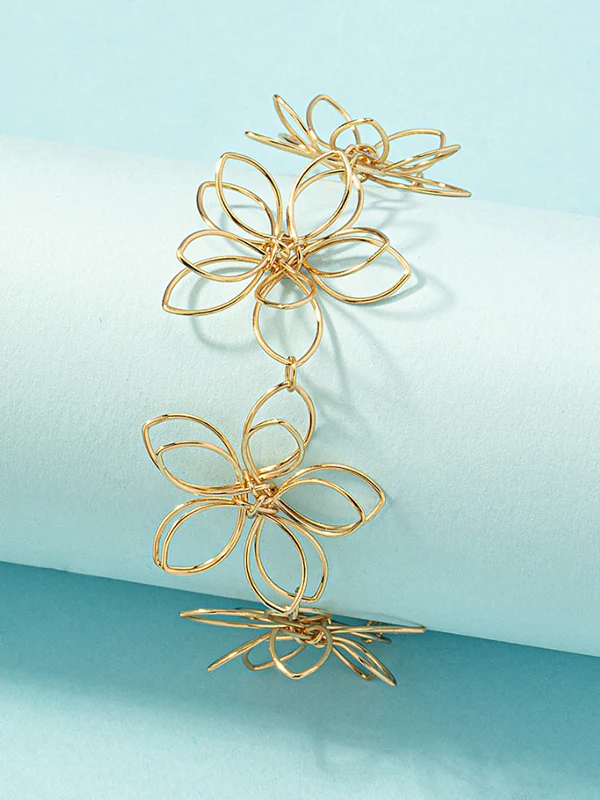 Flower Shape Hollow Bracelet Accessories - Image 6