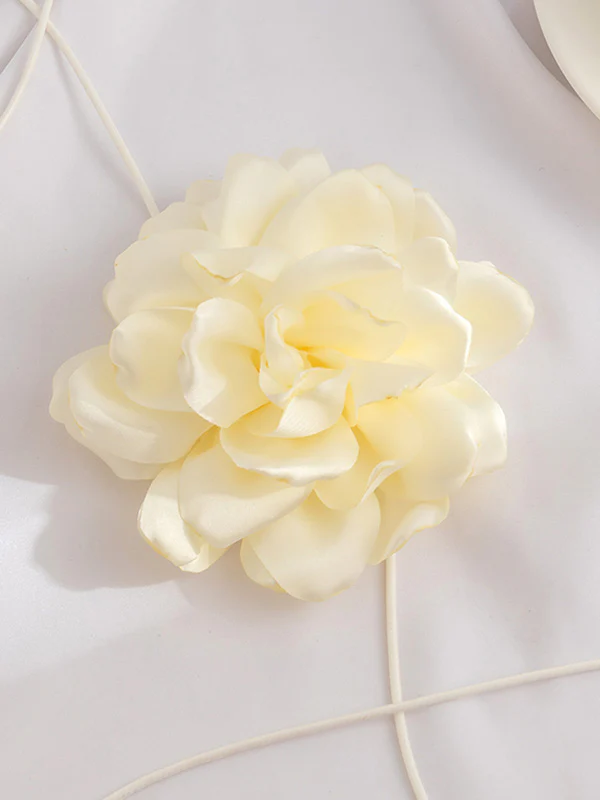 Flower Shape Lace-Up Dainty Necklace Accessories - Image 12