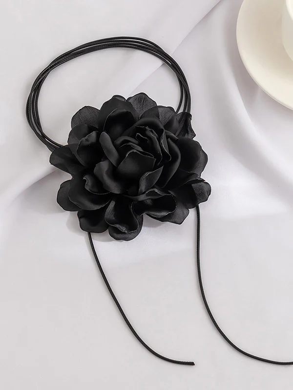 Flower Shape Lace-Up Dainty Necklace Accessories - Image 14