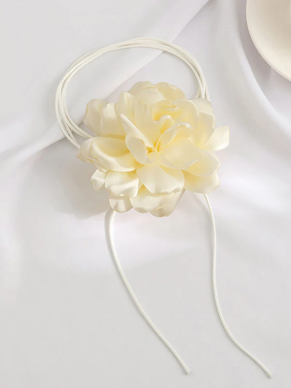 Flower Shape Lace-Up Dainty Necklace Accessories - Image 15