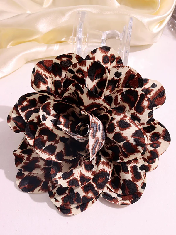 Flower Shape Leopard Brooch Accessories - Image 6