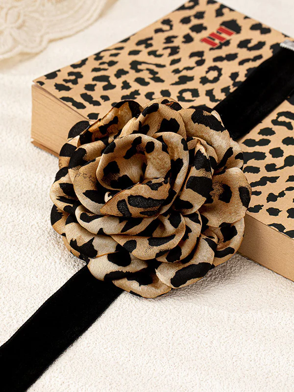 Flower Shape Leopard Necklaces Accessories - Image 5