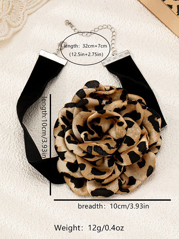 Flower Shape Leopard Necklaces Accessories - Image 7