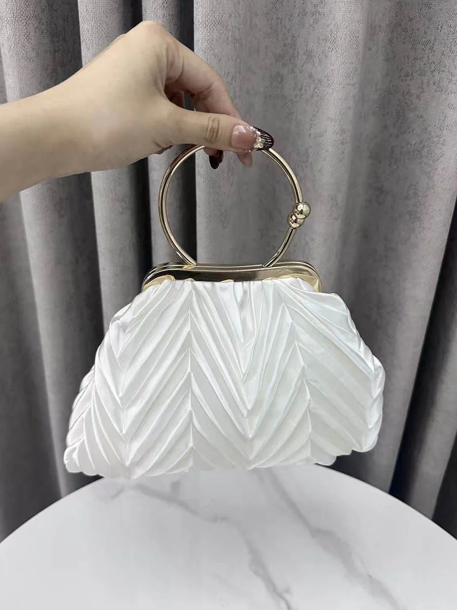 Flower Shape Lock Shiny Evening Bags & Clutches Mini Bags